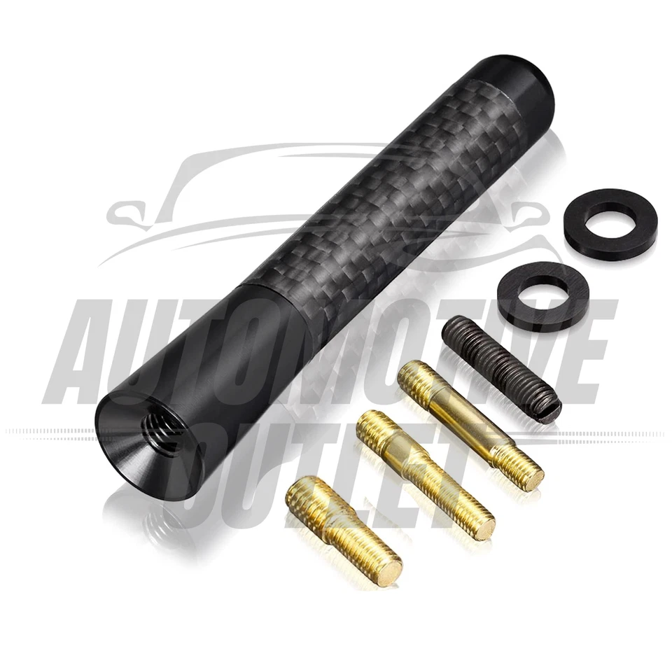 STUBBY ANTENNA AUTO CORTA 80mm FIBRA DI CARBONIO APE-STRING PER MINI R61 PACEMAN - Immagine 3 di 4