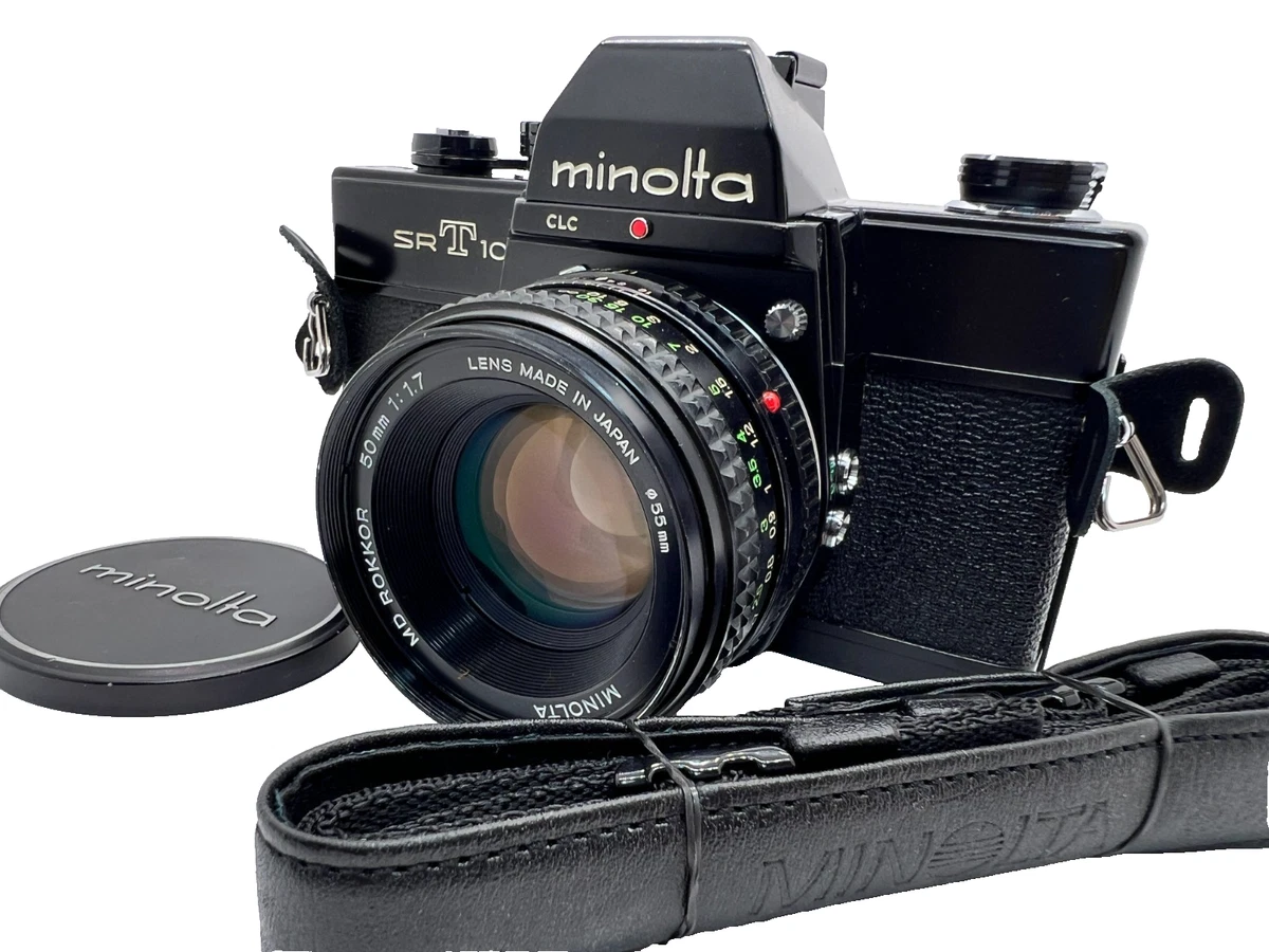 MINOLTA SRT101 ROKKOR-QD135mm F3.5セット Minolta SRT 101 35mm SLR w/MC Rokkor PF 55mm f1.7 lens + ever