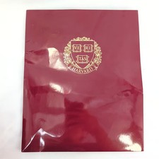 Harvard University Stationery Set Folder Notepad 4 BIC Pens Maroon Made in USA N