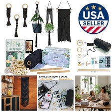 Charming Macrame Crafting Kit for Beginners: 3mm Black Cord  Easy Instructions