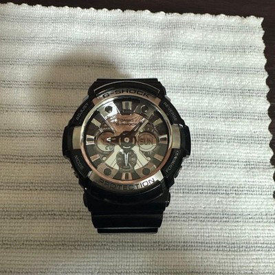 Casio G-Shock GA-200BW Authentic Used Garish Black Watch