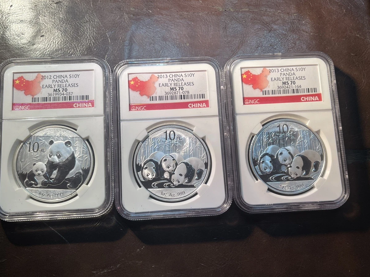 2012 Silver Panda Ms70 In People'S Republic Of China Coins (1949