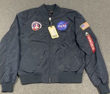 NEW Alpha Industries REVERSIBLE II MA-1 TT NASA Jacket Stars - Size XXL/2XL