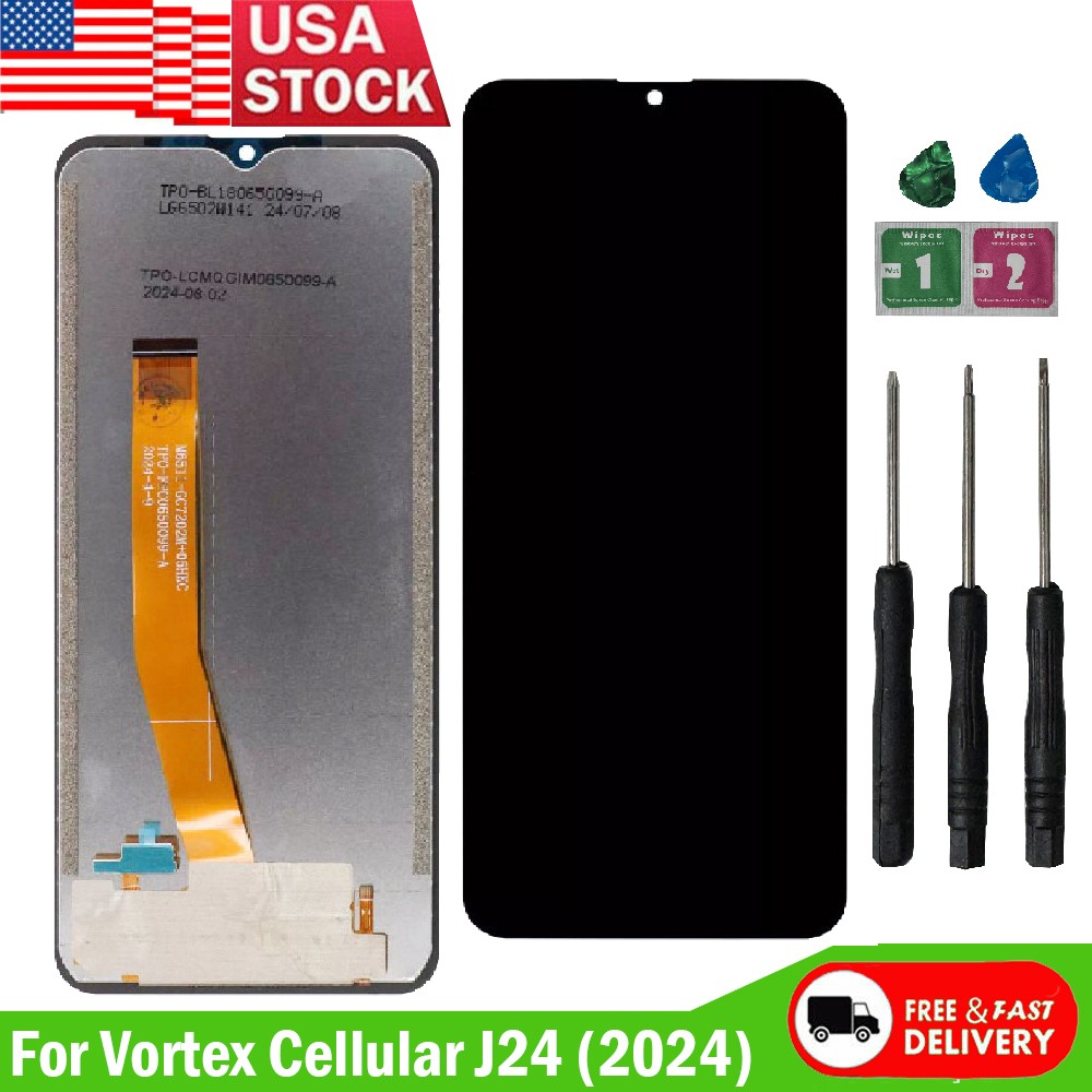 USA For Vortex Cellular J24 (2024) LCD Display Touch Screen Digitizer Assembly