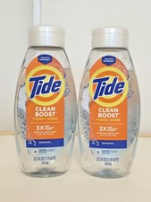 (2) Tide Clean Boost Fabric Rinse 3x Odor Power Original Cleans Deep 25.5oz 0.18 per gallon