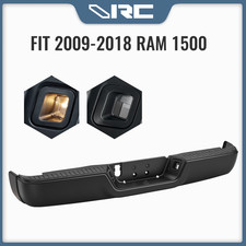 Black Powder Coating Rear Step Bumper Assembly Fit 2009-2018 Ram 1500 Wo Sensor