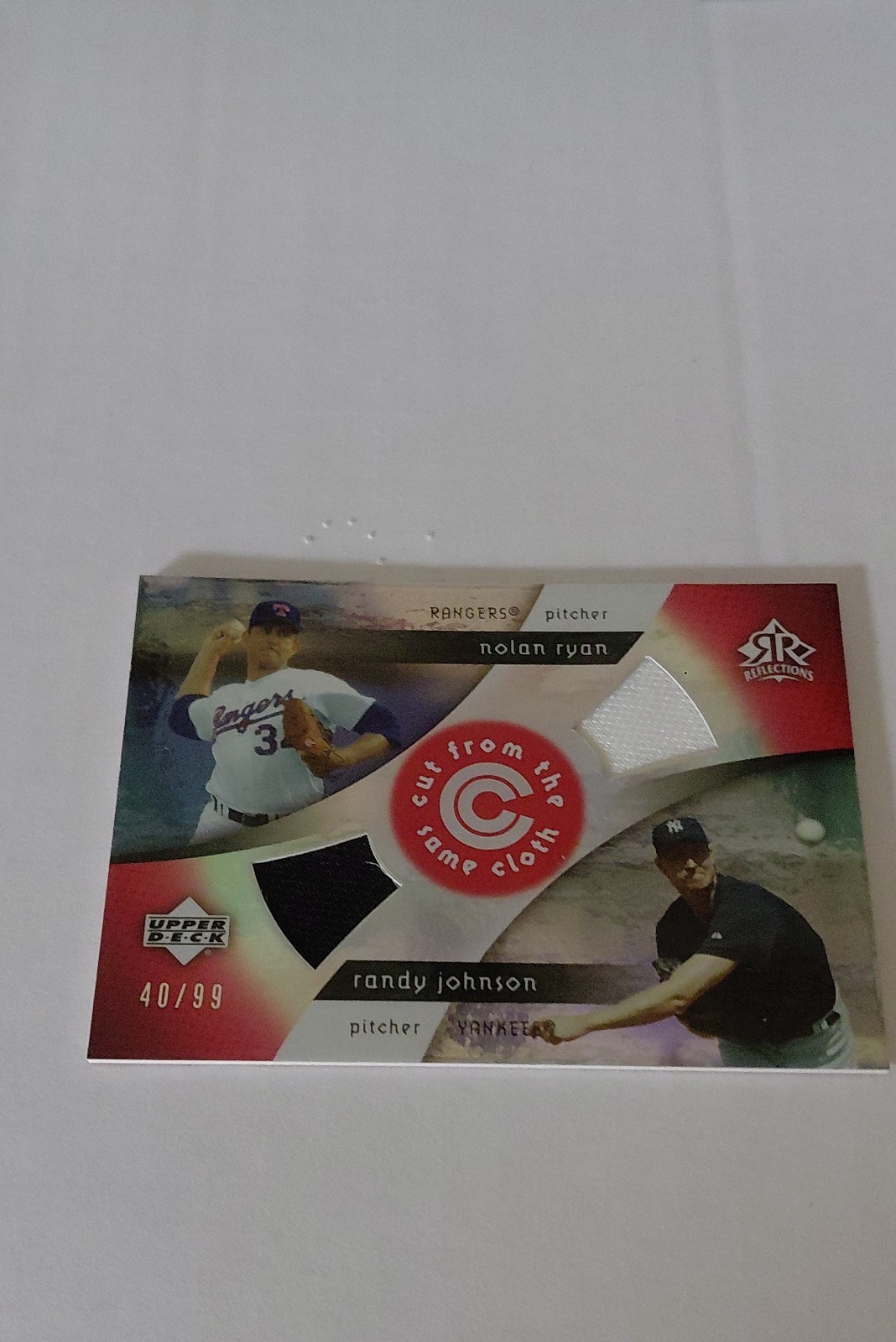 2005 Upper Deck Reflections - Cut from the Same Cloth Nolan Ryan, Randy Johnson