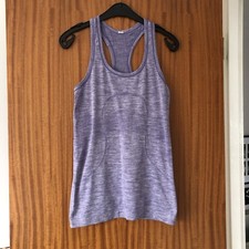 Lululemon Lilac Sports Top Ladies Vest Racerback Gym Workout Training Yoga XS