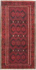 4'11" x 10'1" Vintage Hand-knotted Runner Rug Traditional Oriental Wool Carpet