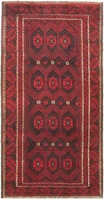 4'11" x 10'1" Vintage Hand-knotted Runner Rug Traditional Oriental Wool Carpet