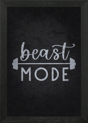 Beast Mode Gerahmtes Wandbild Poster Leinwanddruck Bild