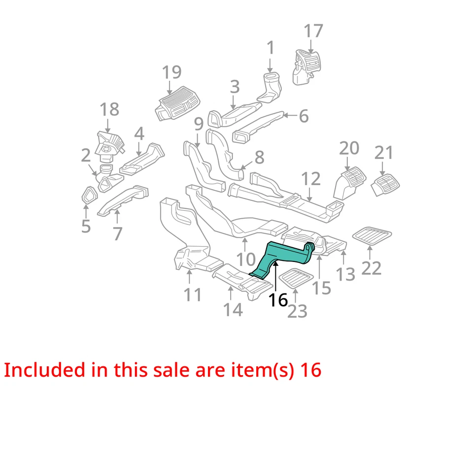 Mercedes-Benz S350 2000-2006 conducto 2208313146 Foto 3 de 4