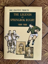 Doc Craven's Tribute: The Legends of Springbok Rugby 1889-1989 Book EUC