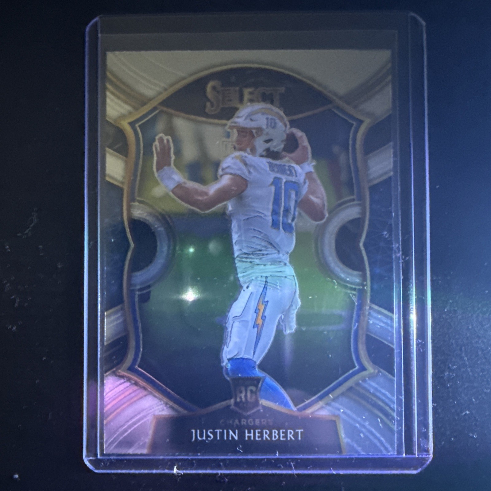 2020 Panini Select Concourse Justin Herbert RC #44 L.A. Chargers!