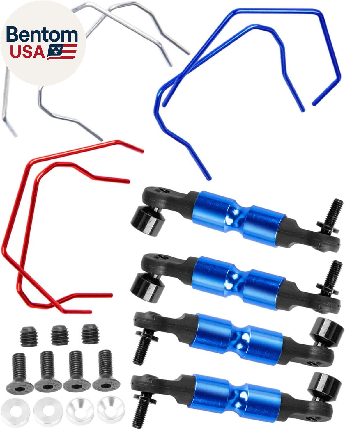 Aluminum Front/Rear Sway Bar Upgrade Parts for 1/10 Rustle/Rally/Slash/Stampede/