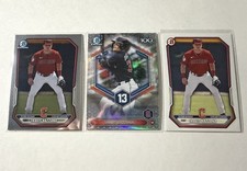 3x Travis Bazzana 2026 Bowman Prospects RC Card Lot Chrome Base Top 100 Mint