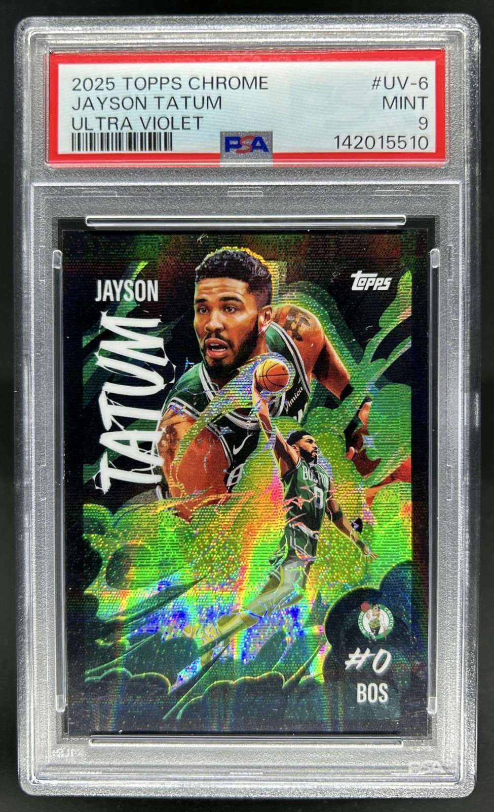 2025-26 Topps Chrome Jayson Tatum Ultra Violet All-Star SSP #UV-6 Celtics PSA 9