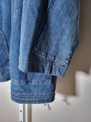 NEU Territory Ahead Denim Hoodie Herren 2XL XXL Metallverschluss Taschen Baumwolle - Bild 6 von 12
