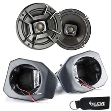 SSV Works For RG4-F65U Ranger Kick Pods '18-up Polk DB652 6.5" Marine Speakers