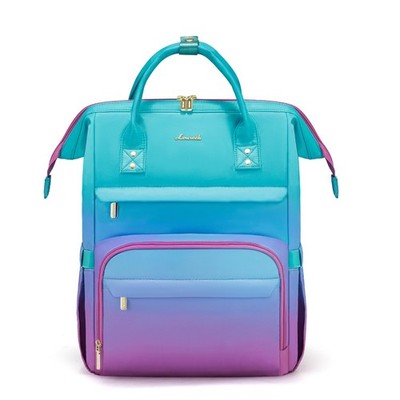 LOVEVOOK Gradient Laptop Backpack for Women,15.6 15.6 Inch, Blue&red