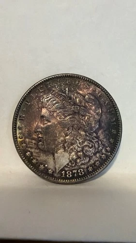 1878 S Morgan Dollar US, Beautiful Tone 90% Silver About Uncirculated Condition