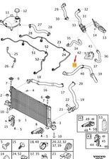 VOLVO XC40 Cooling System Water Hose 32222672 NEW