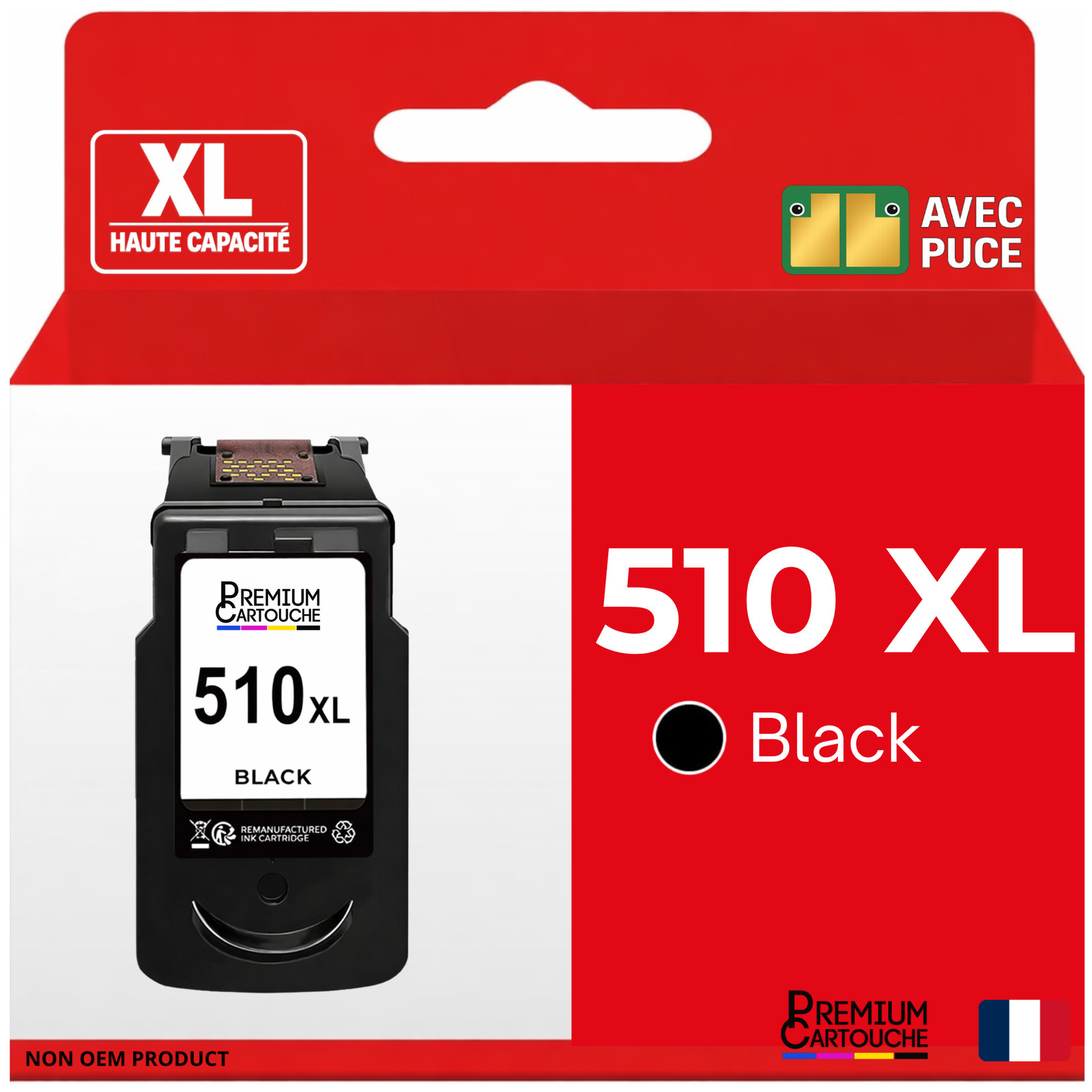 Cartouche compatible Canon PG510 noir encre pour Pixma MP230 MP250