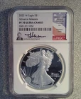 2022-W Proof American Silver Eagle Uram Auto NGC PF70 Ultra Cameo (032)