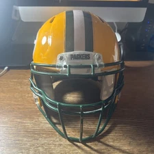 Green Bay Packers Game Used Helmet Custom Speed Authentic Medium