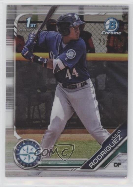 2019 Bowman Chrome Prospects Refractor 280/499 Julio Rodriguez #BCP-33 nd3