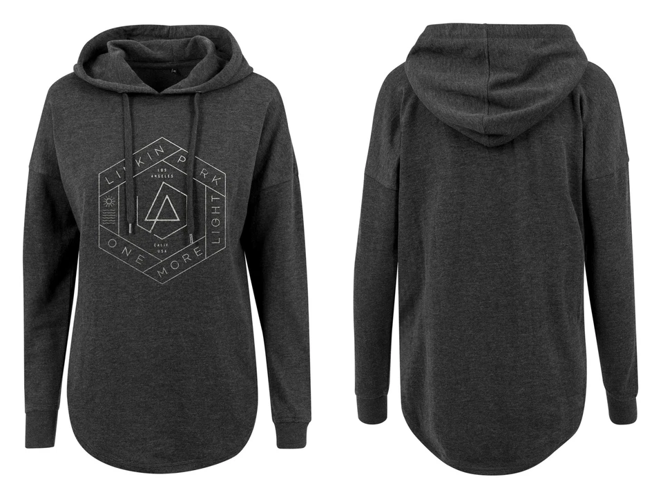 NONAME Damen Linkin Park Oversize Hoody Kapuzenpullover Pullover Frontdruck