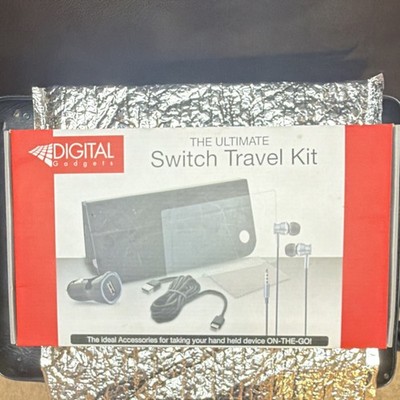 Digital Gadgets Switch Travel Kit Earbuds Car Charger USB-C Cable Protector
