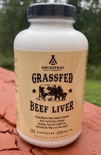 Ancestral Supplements Grassfed Beef Liver - 180 Capsules Exp 05/2027