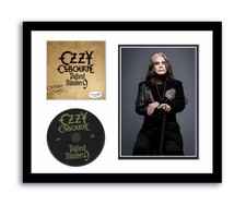 Ozzy Osbourne Autographed Signed 11x14 Framed CD Photo Patient Number 9 ACOA