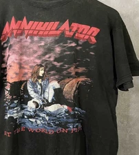 Annihilator band Set The World On Fire Unisex T-Shirt Cotton Men Women MK108