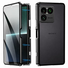 Magnetic Metal Case Glass Cover Lens Protector for SONY Xperia 1 VIII/5/10 1 VII