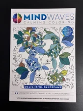 Adult Coloring Book Mind Waves Calming Stress Relief Therapy Paperback