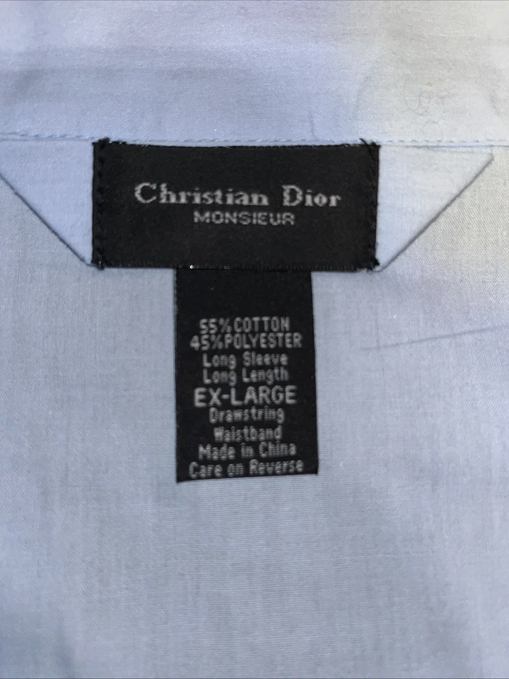 Juego de 2 piezas de colección Christian Dior Monsieur para hombre talla XL azul claro con adornos rojos/nvy nuevo con etiquetas Foto 2 de 4