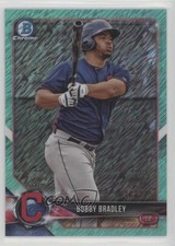 2018 Bowman Chrome Prospects Aqua Shimmer Refractor 120/125 Bobby Bradley 5i1