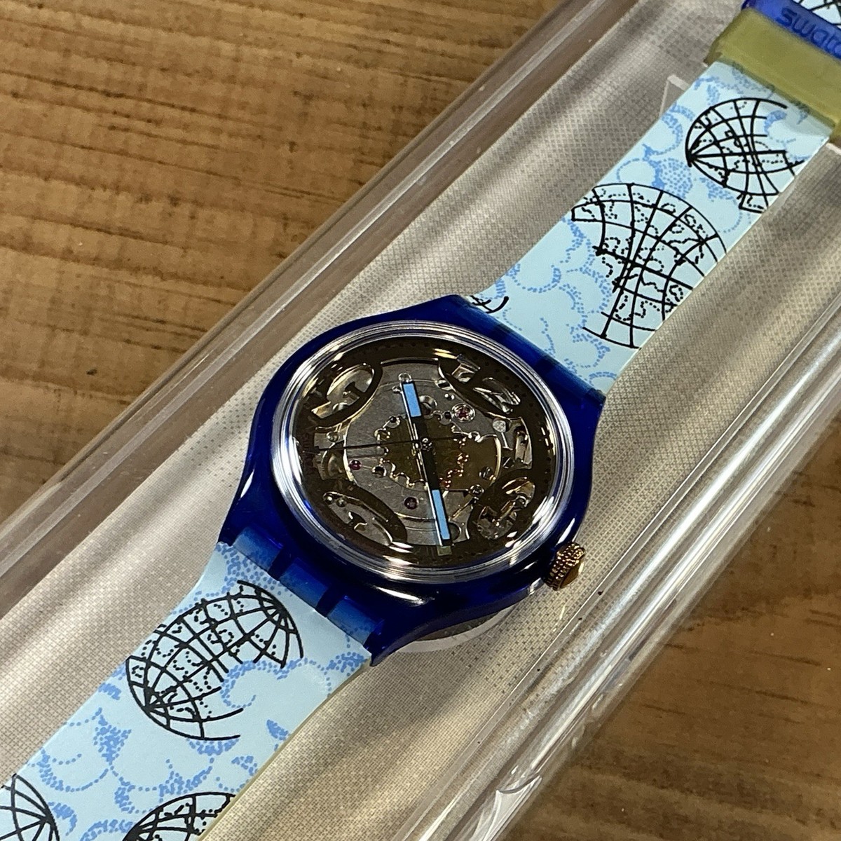 Swatch Watch 1993 Automatic Mappamondo SAN101 Jc21 for sale online 