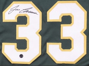 Jose Canseco Signed Oakland Athletics #33 Baseball Jersey, MLB Original (Wilder)