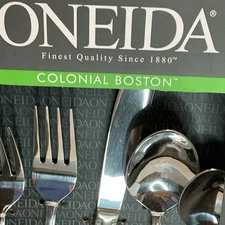 ONEIDA 2750020N Colonial Boston Service for 4 20-Piece Flatware Set