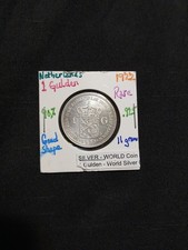 1 Gulden 1922 Netherlands. 925 Sterling Silver  - 11 Grams