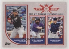 2018 Topps Big League Stat Kings Trio Freddie Freeman Charlie Blackmon #317 0l2