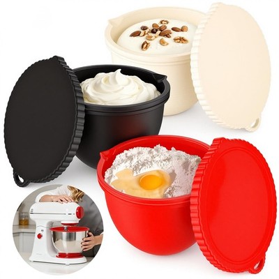 Silicone Bowl Liners for KitchenAid 5 Qt Tilt-Head Mixer, 3 Pack with Lids, N...