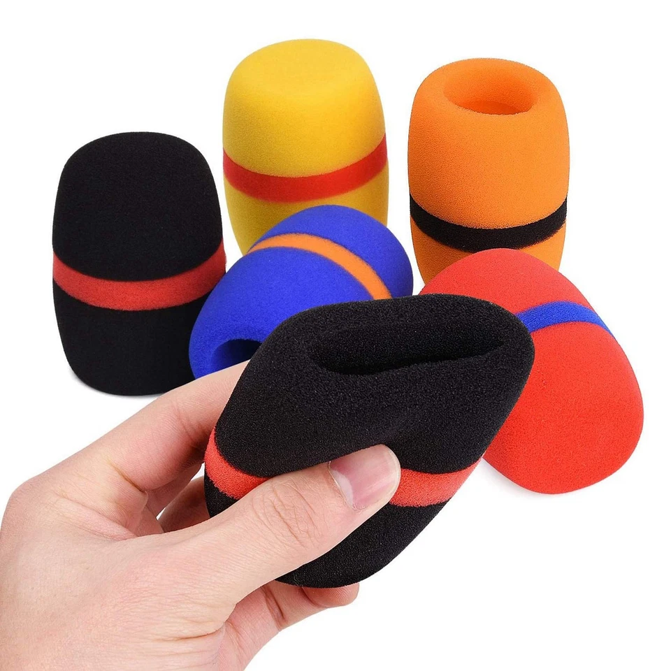 10Pcs Headset Windscreen Thickened KTV Handheld Dust Proof Soft Sponge1593 - Image 3 of 4