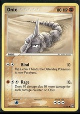 Onix 71/100 EX Sandstorm Pokemon English Card (MP)