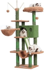 Gothic Cat Tree, 53 inch Cat Tower for Indoor Cats, Cat House with Padded