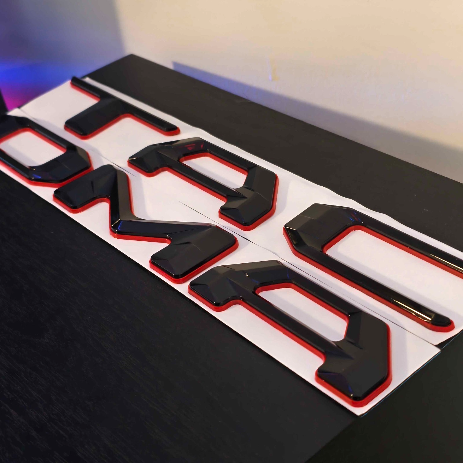 DOUBLE 3D REDOUT TAILGATE LETTERS COMPATIBLE WITH TOYOTA TACOMA 24 25 26 US MADE