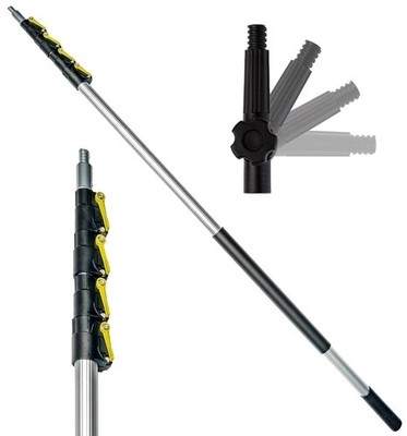 DOCA Telescoping Pole 5-12 Ft - Extension Pole for Cleaning, Feather Duster, Win